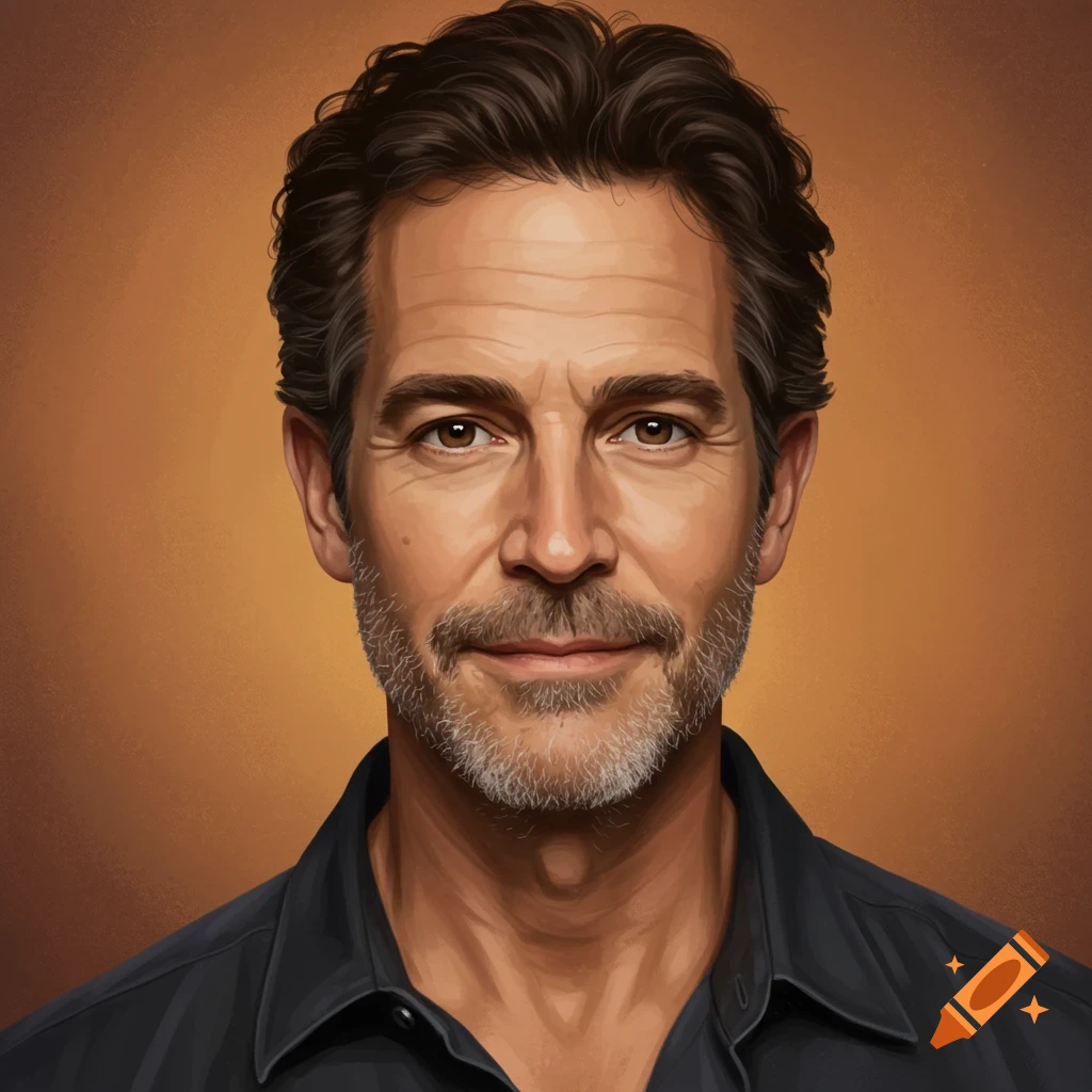 Portrait of a middle-aged man.