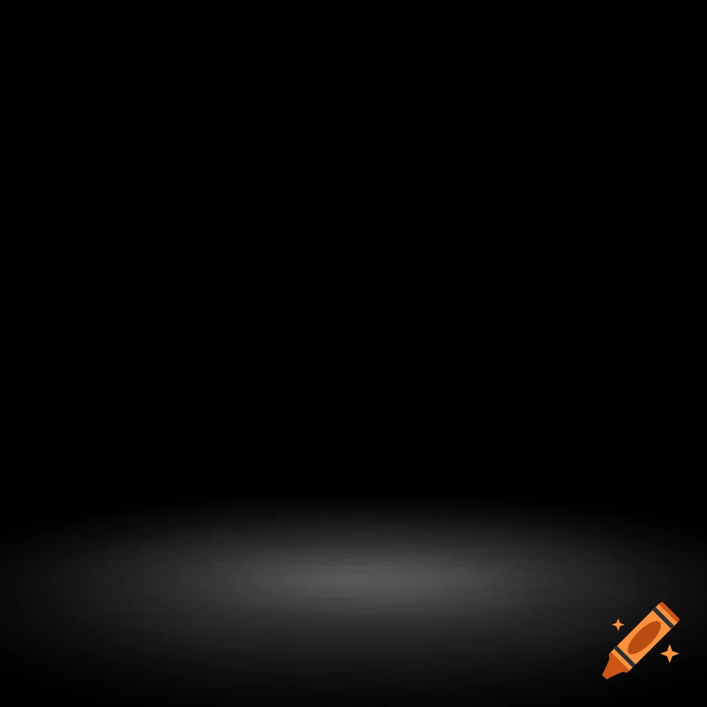 Dark empty space with a gradient light on the floor