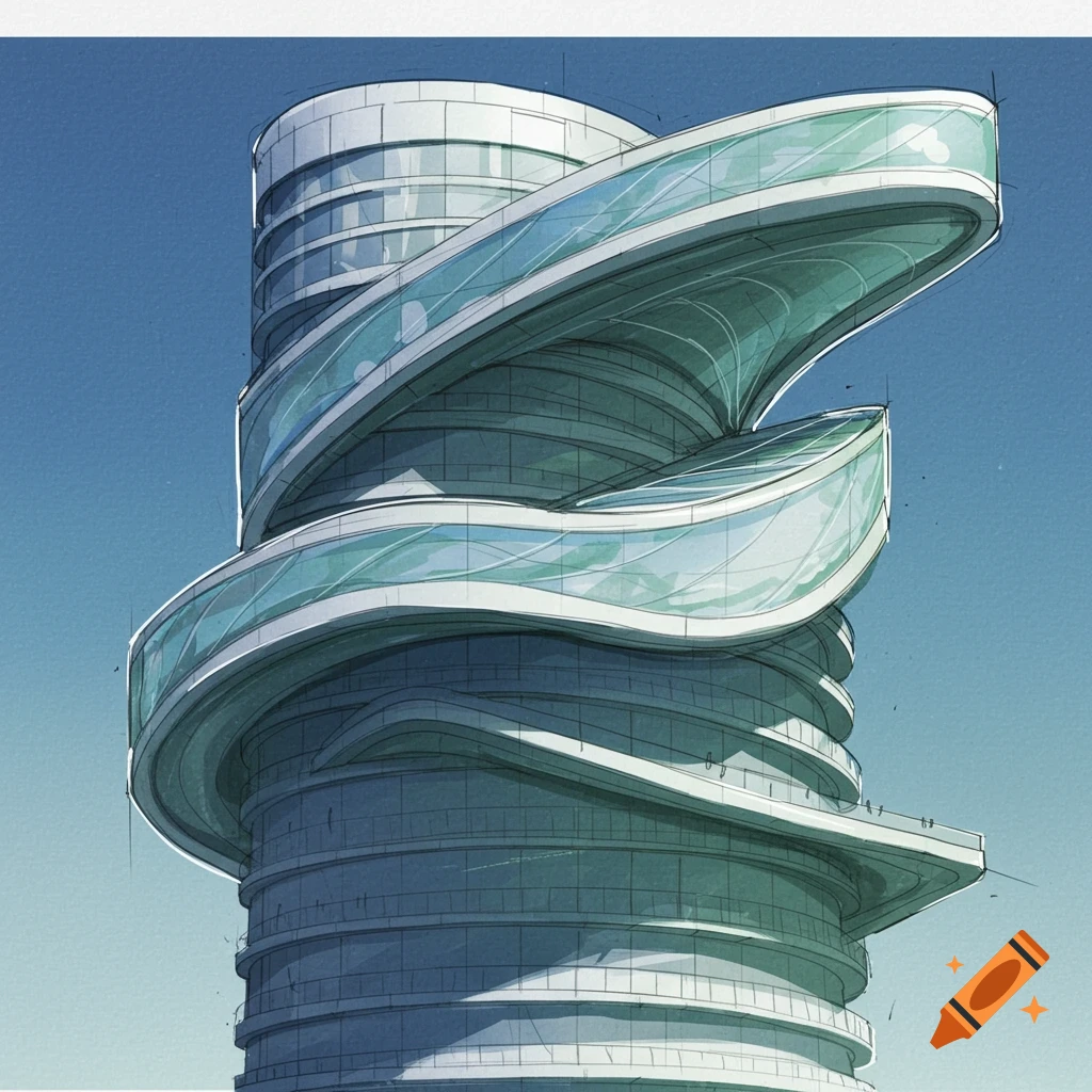 Zaha Hadid postmodern stone commercial building in the city Zaha Hadid postmodern stone commercial building in the city