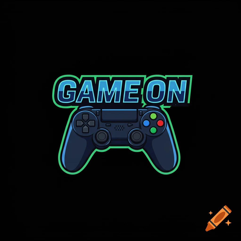 A gaming logo with a controller and the text 'GAME ON' on a black background.