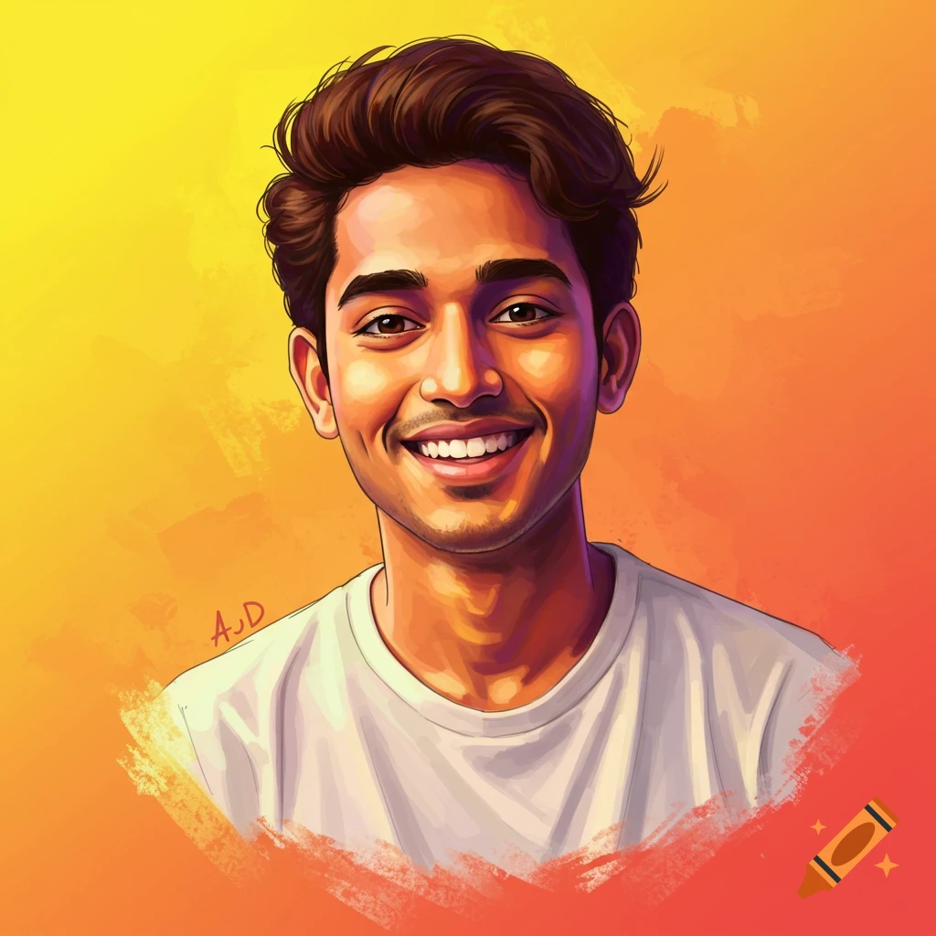 Portrait of a smiling young man