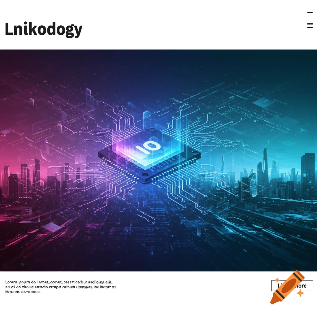 LinkedIn banner focusing on AI and Data Analytics on Craiyon