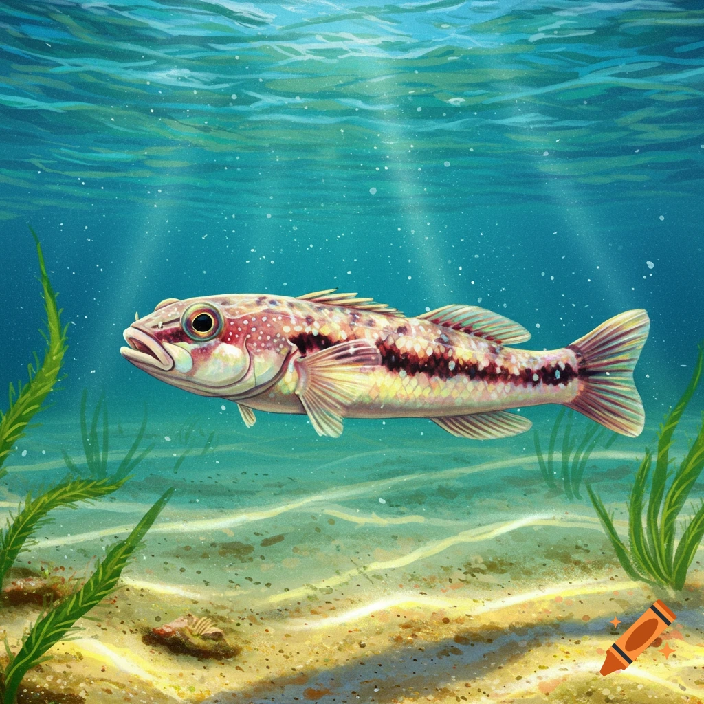 A fish swimming underwater