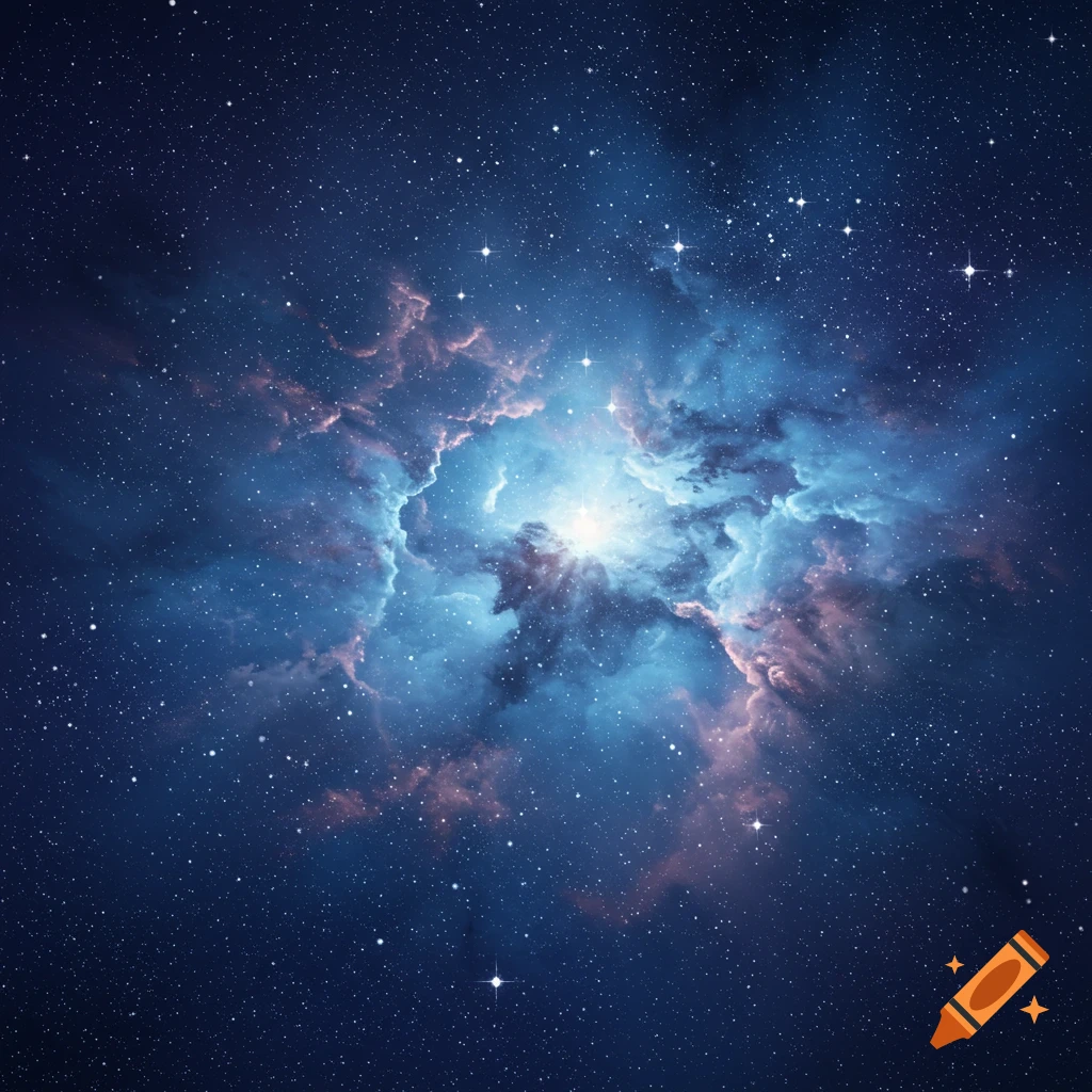 A bright nebula in space with stars.