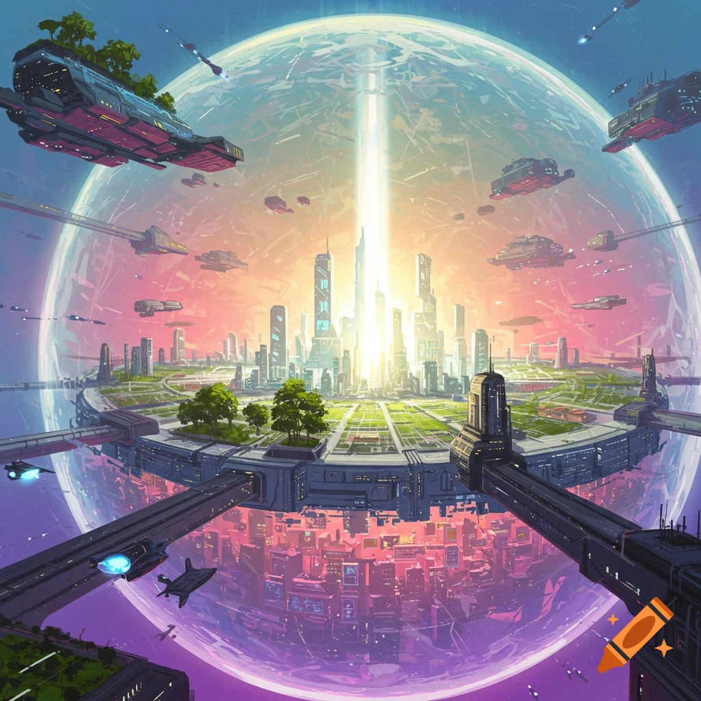 Futuristic y2k world with PS2 game graphics on Craiyon
