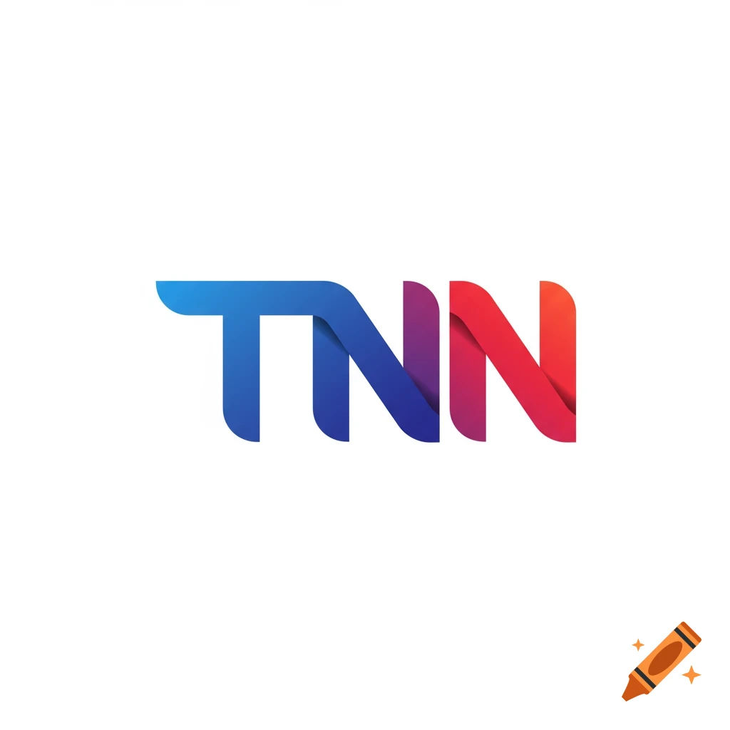 Blue and red stylized logo for TNN