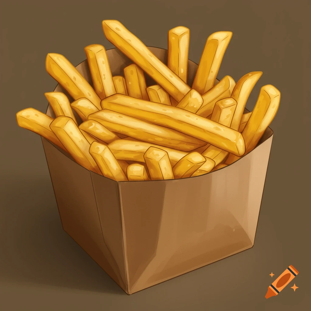 A box of french fries