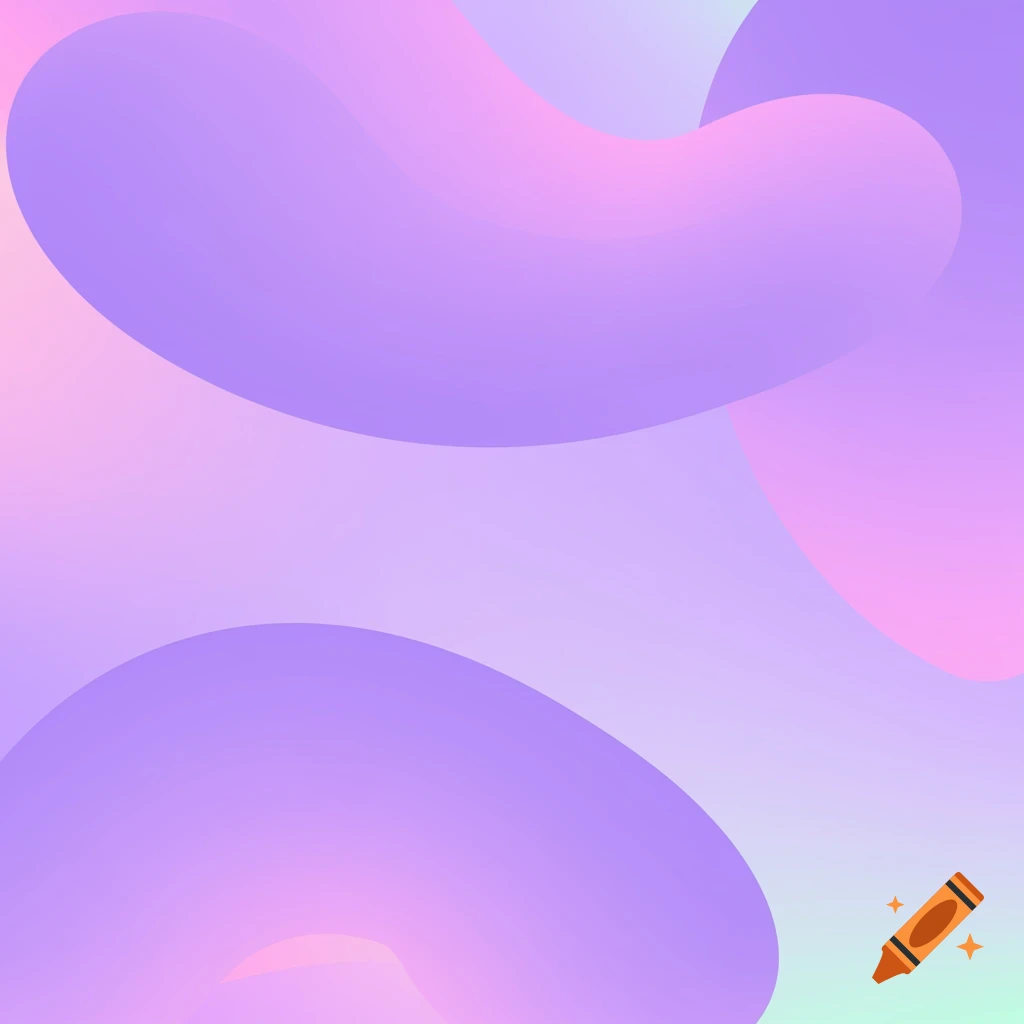 Abstract pastel background with smooth purple and pink gradient shapes.