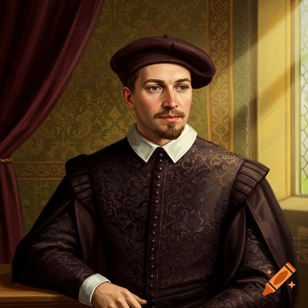 A man in historical clothes