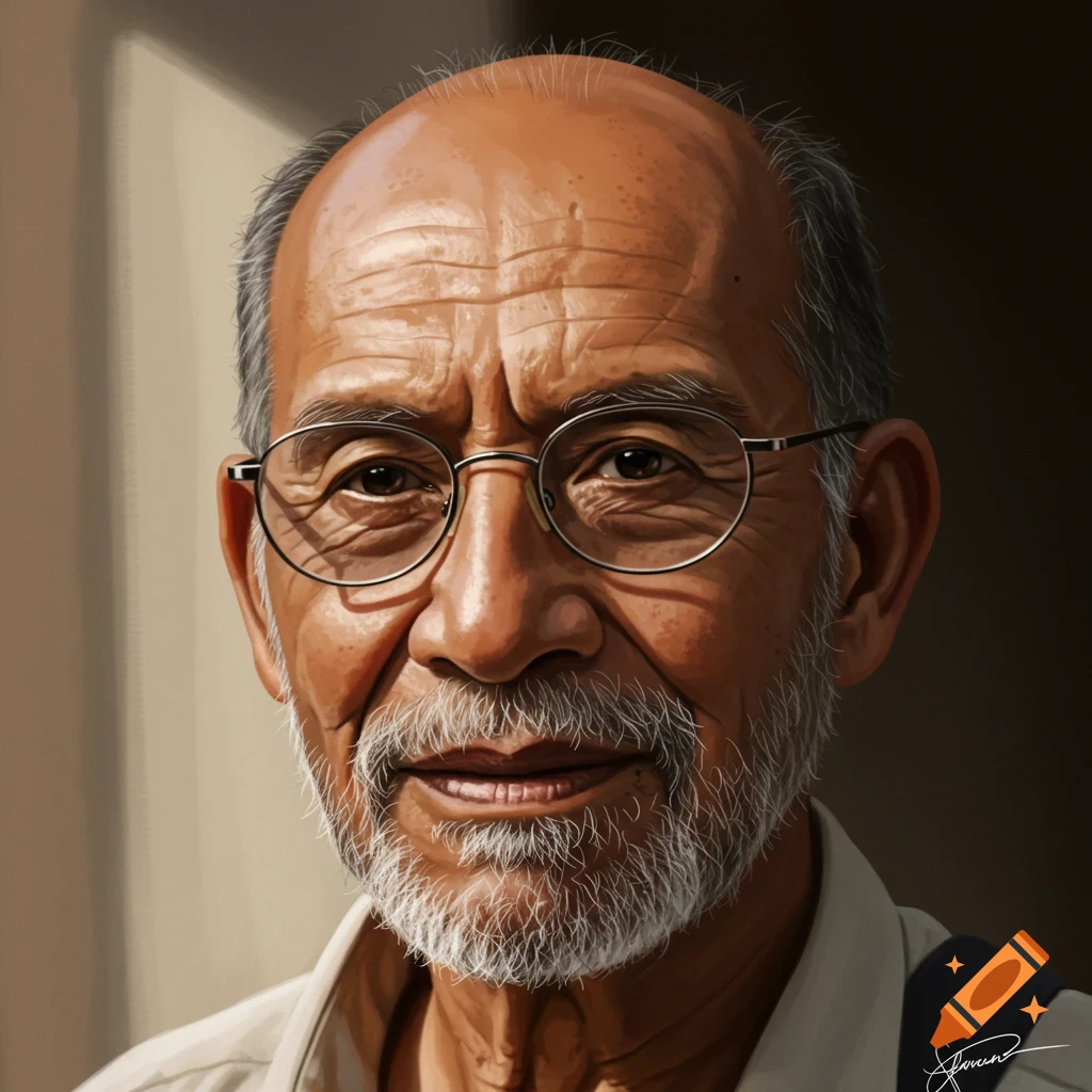 An older man with glasses and a beard.