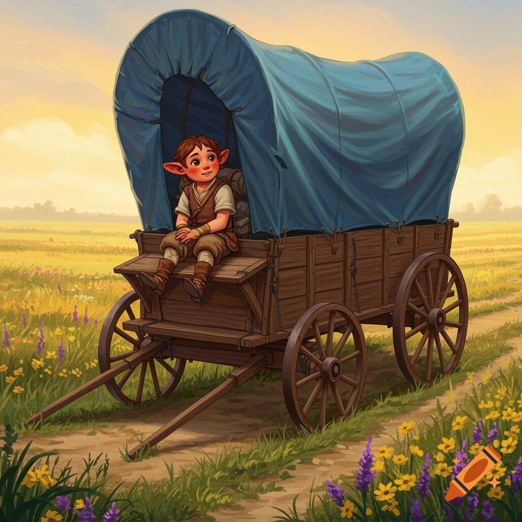 High Quality, Fantasy Art, Portrait, Halfling, Hillbilly