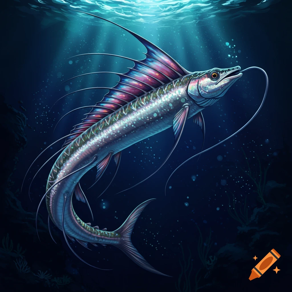 A colorful fish swimming underwater