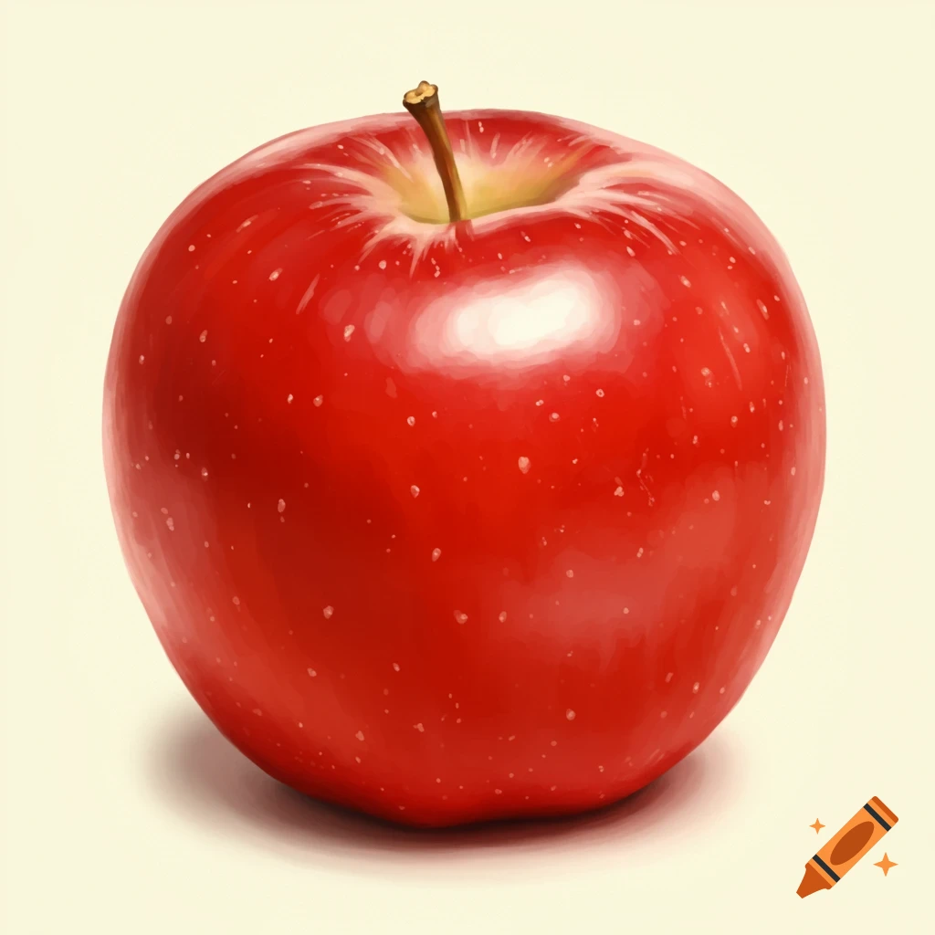 A red apple.