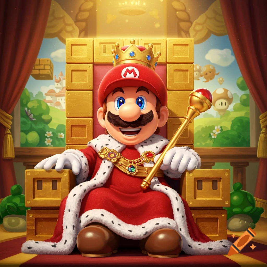 Creative movie poster featuring mario with a unique design on craiyon