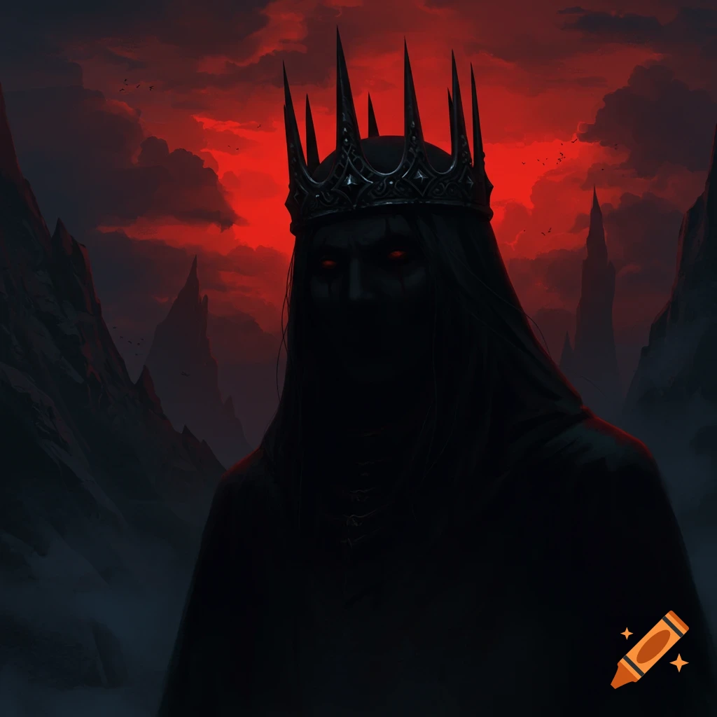 Graphic illustration of the eclipse scene from anime Berserk