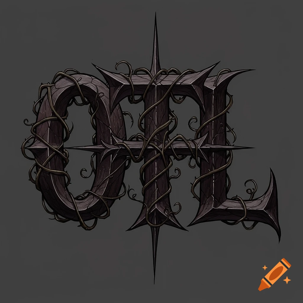 Gothic logo featuring intertwining letters O, T, and L wrapped in thorny vines on a dark background.