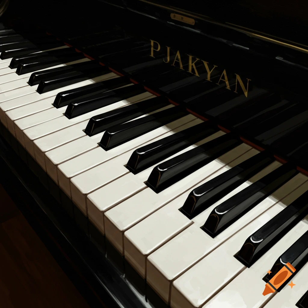 Illustration of piano keys