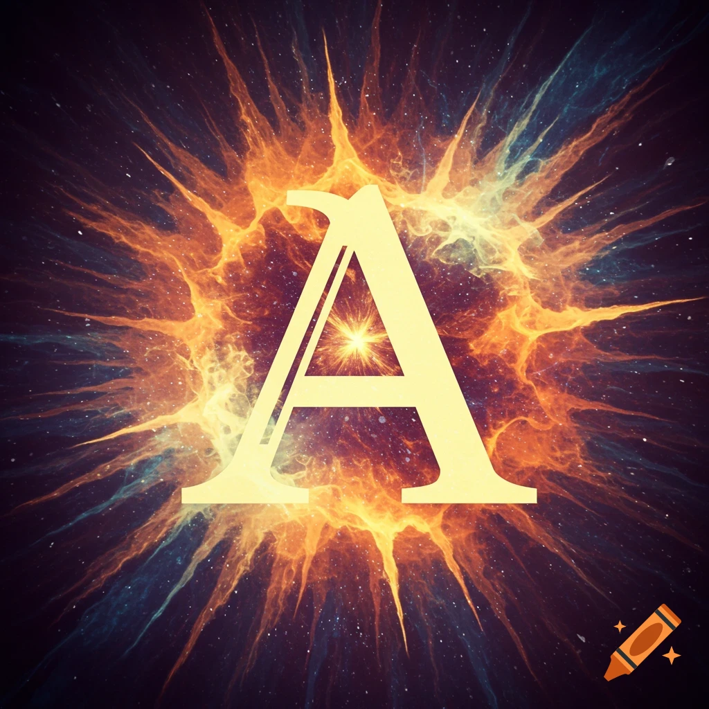 Letter A in a cosmic explosion