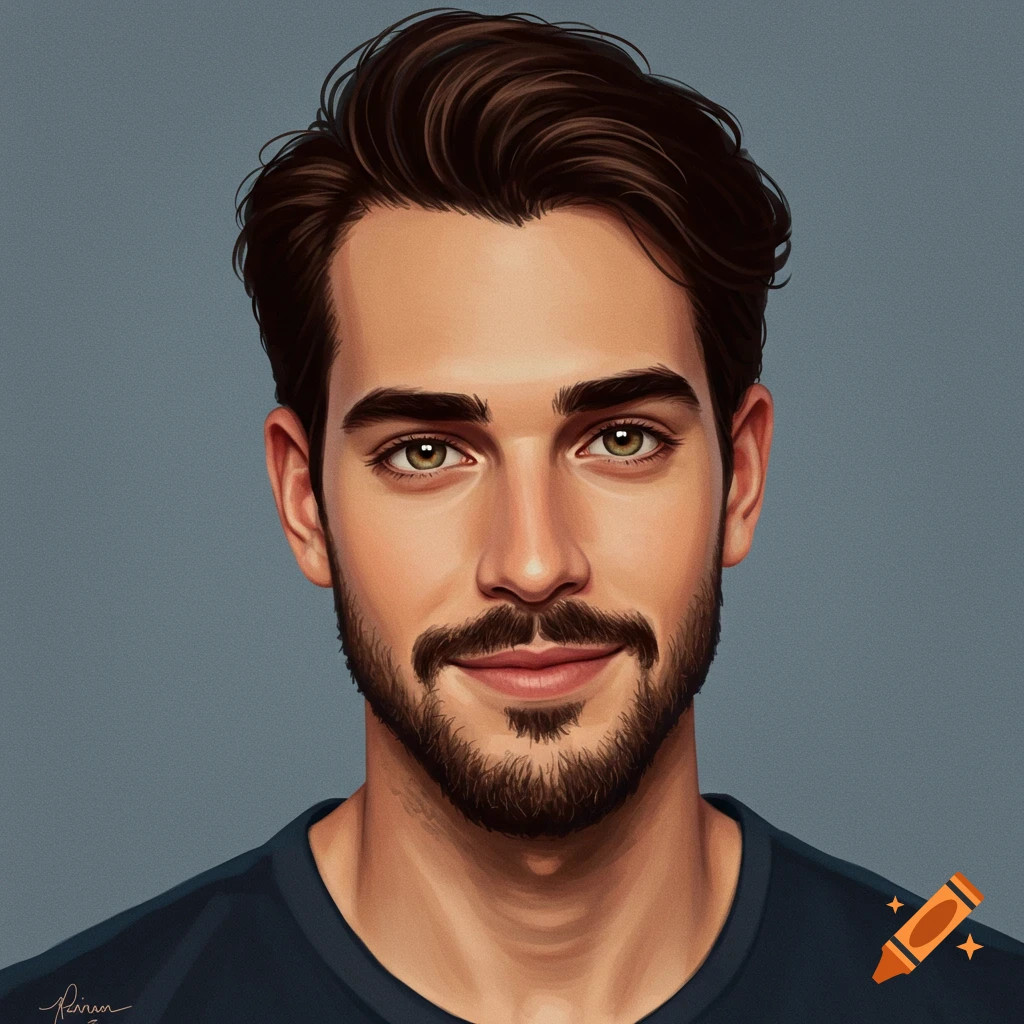 Portrait of a man with a beard