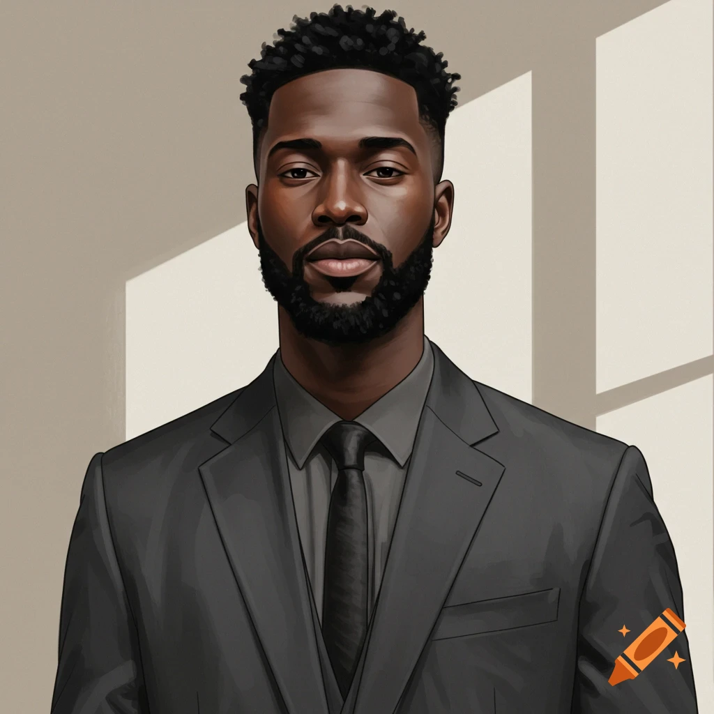 A black man in a suit