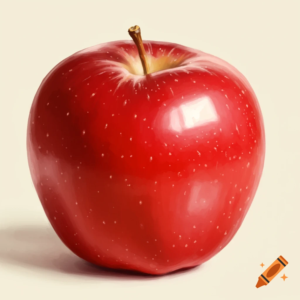 A red apple.