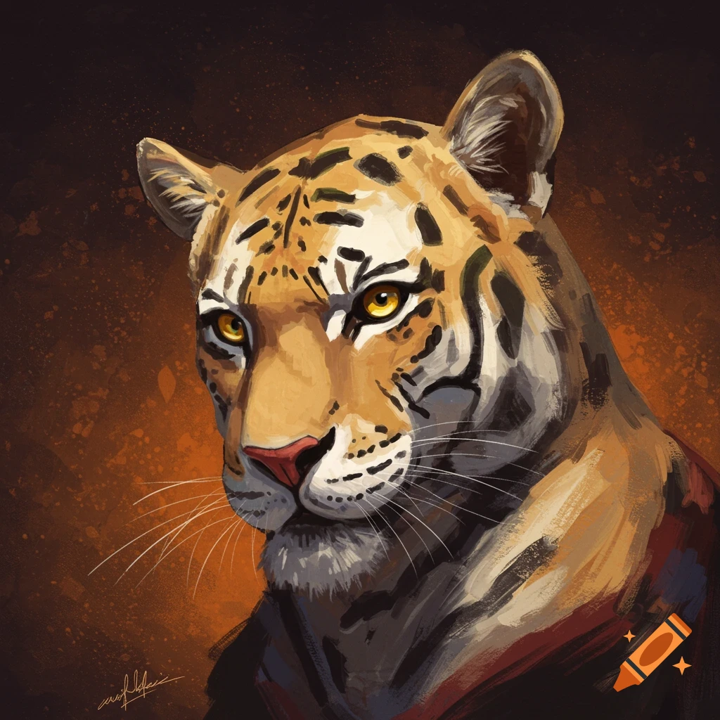 A tiger's head.