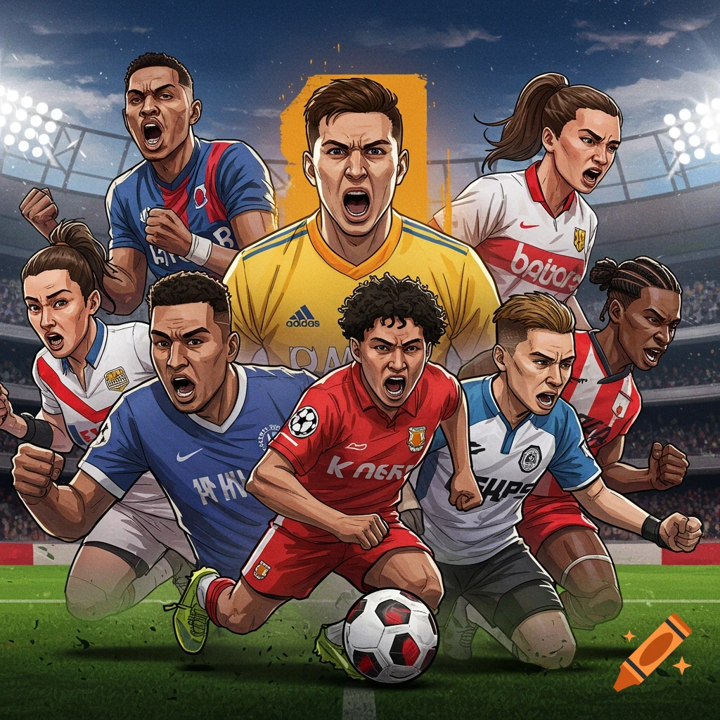 Toronto FC soccer players in action on a field. on Craiyon