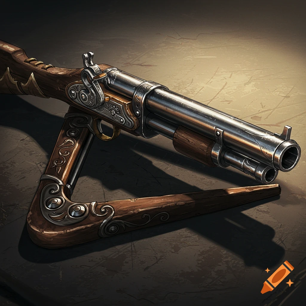 A triangular musket