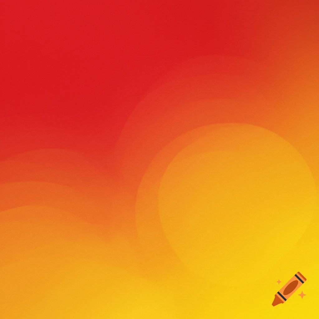 Abstract red to yellow gradient with wavy and circular shapes.