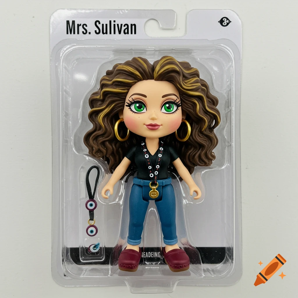 Action figure of Mrs. Sullivan in blister packaging.