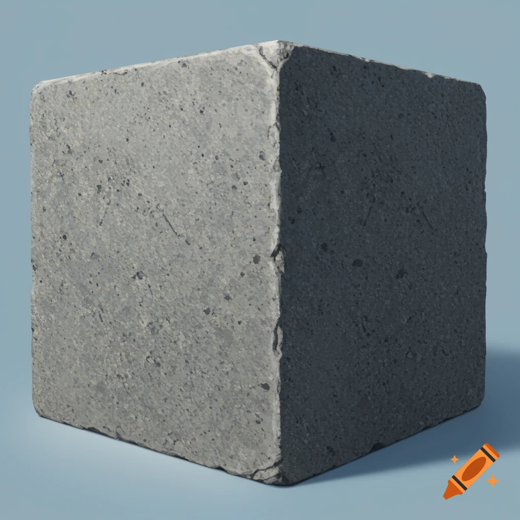 A granite cube.