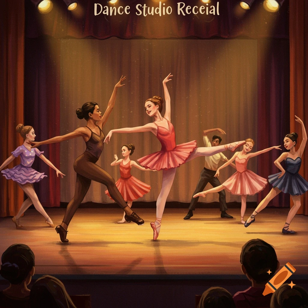 dancers on a stage during a recital