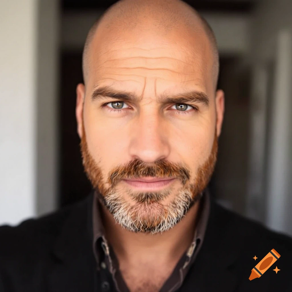 Headshot of a bald man with a beard.