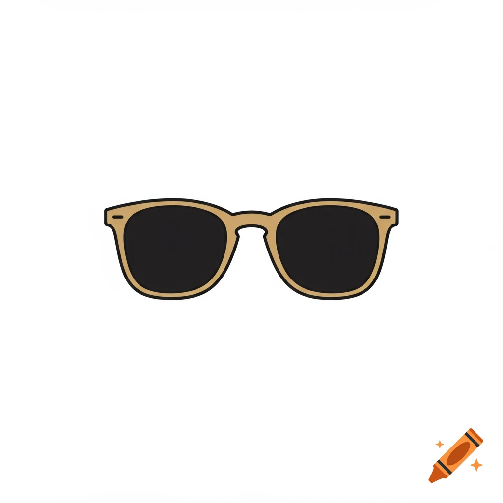 Illustration of sunglasses with one lens darker than the other