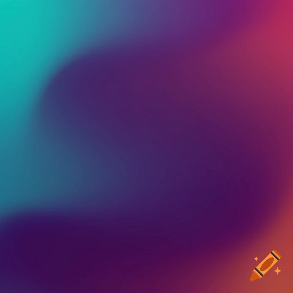 Smooth abstract gradient background with teal, purple, blue, and orange colors