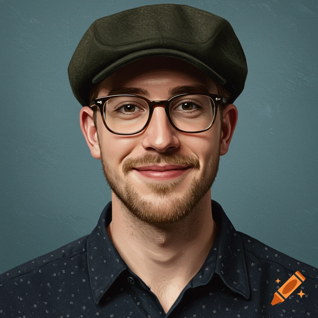 Smiling man with glasses and a cap.