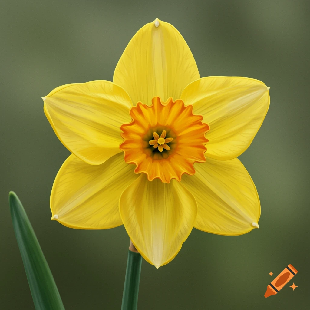 A yellow daffodil flower.