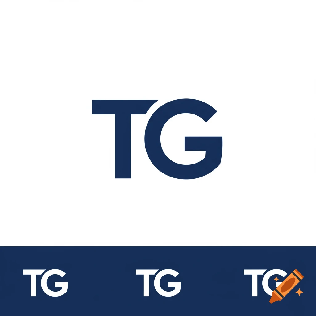 A logo featuring the letters TG