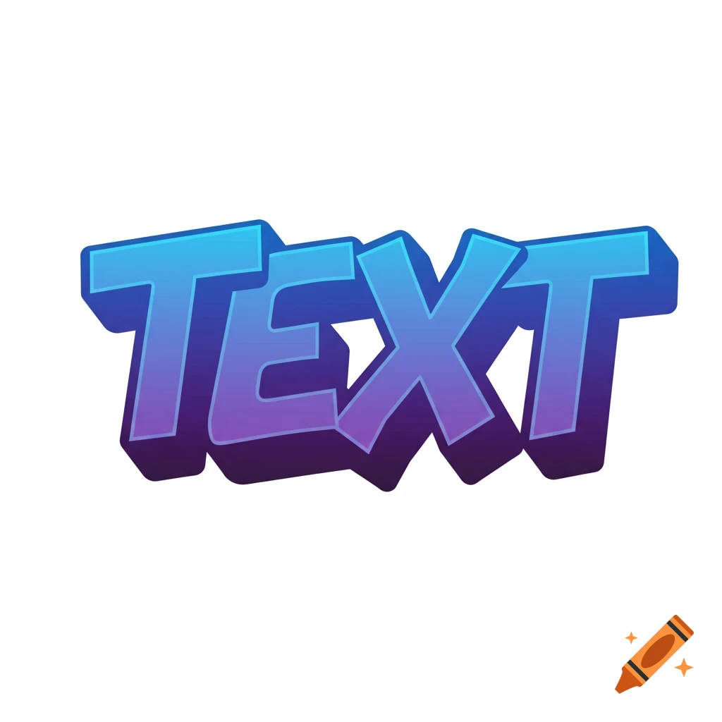 Stylized blue and purple gradient text with a shadow effect.
