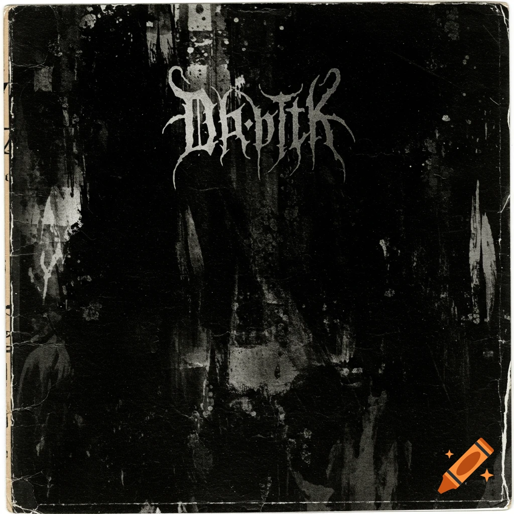 Monochromatic cover art with stylized text 'DARVIK' and grunge textures
