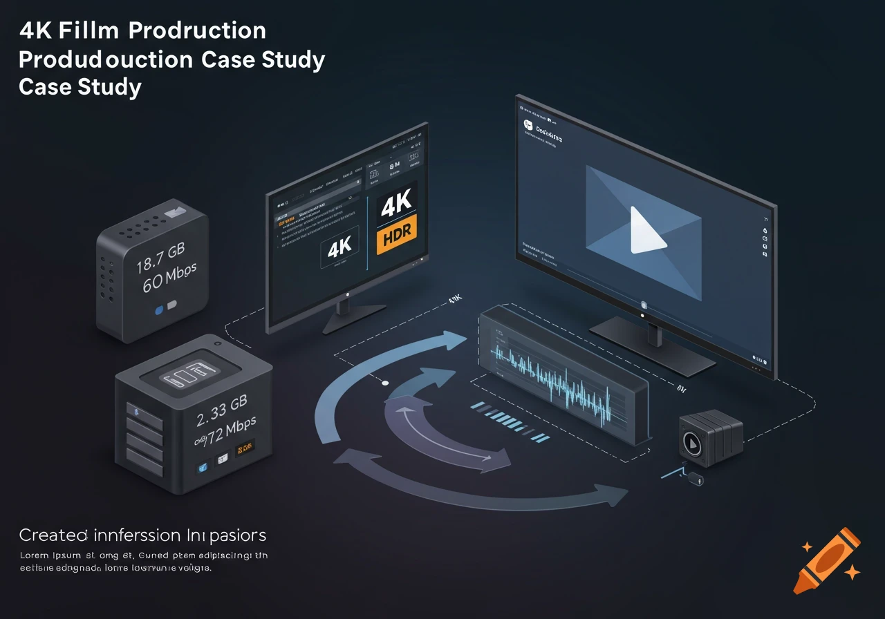 4K Film Production Case Study design featuring video compression ...