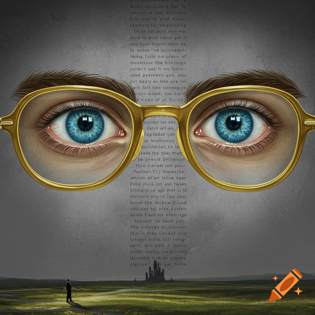 The Eyes of Doctor T. J. Eckleburg sign from The Great Gatsby on Craiyon