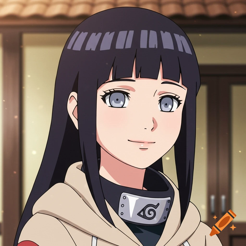 Anime portrait of Hinata Hyuga