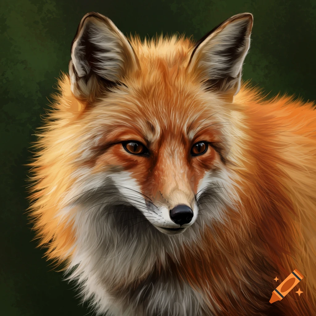 Portrait of a red fox