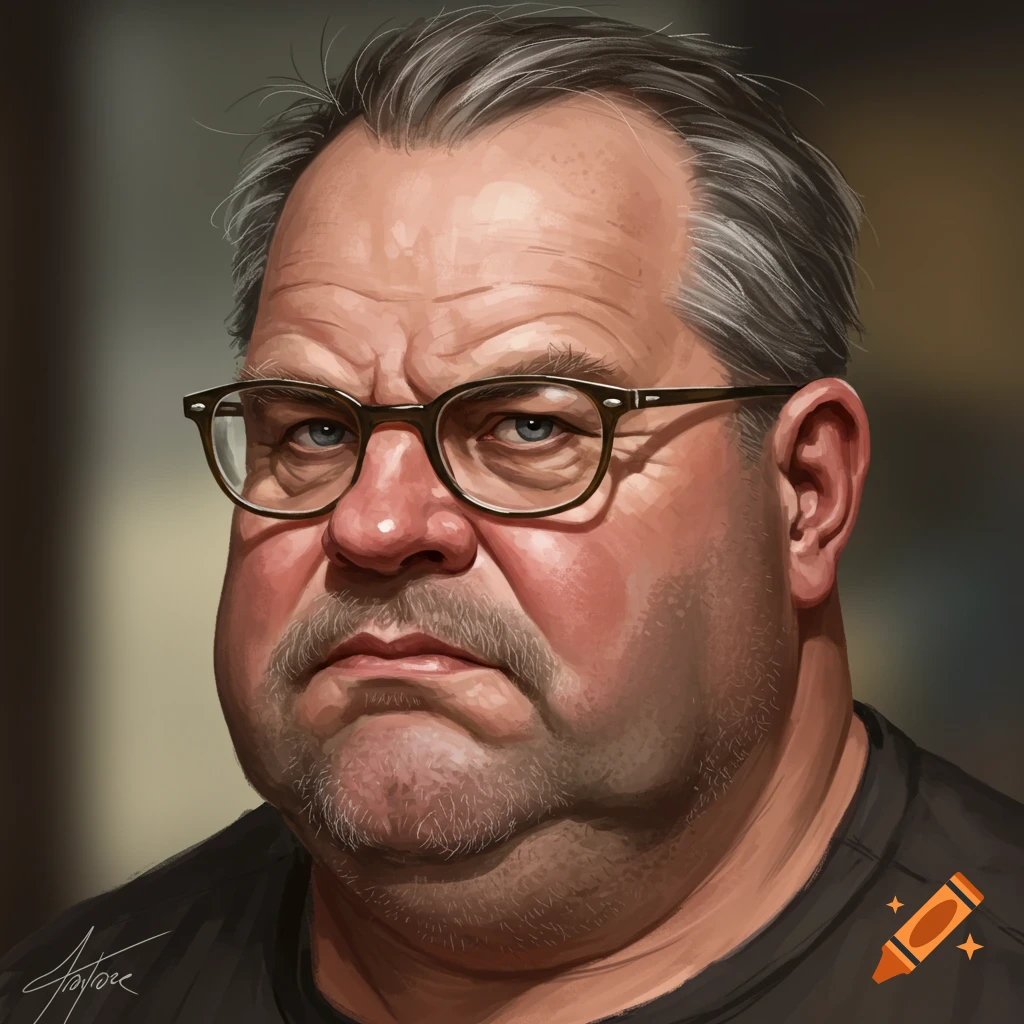 Portrait of a middle-aged man with glasses and a mustache.