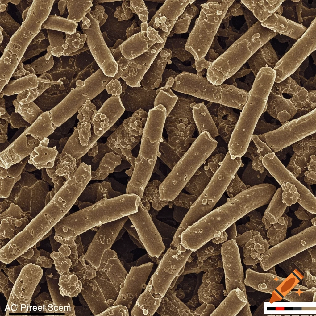 Microscopy image showing ceramic grains and grain boundaries
