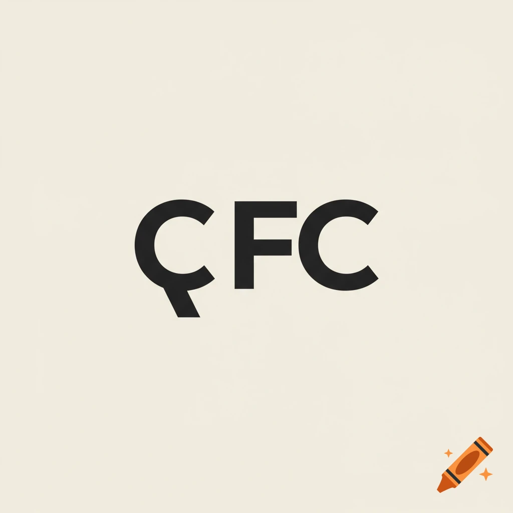 Logo design of the letters CFC forming a megaphone on an off-white background.