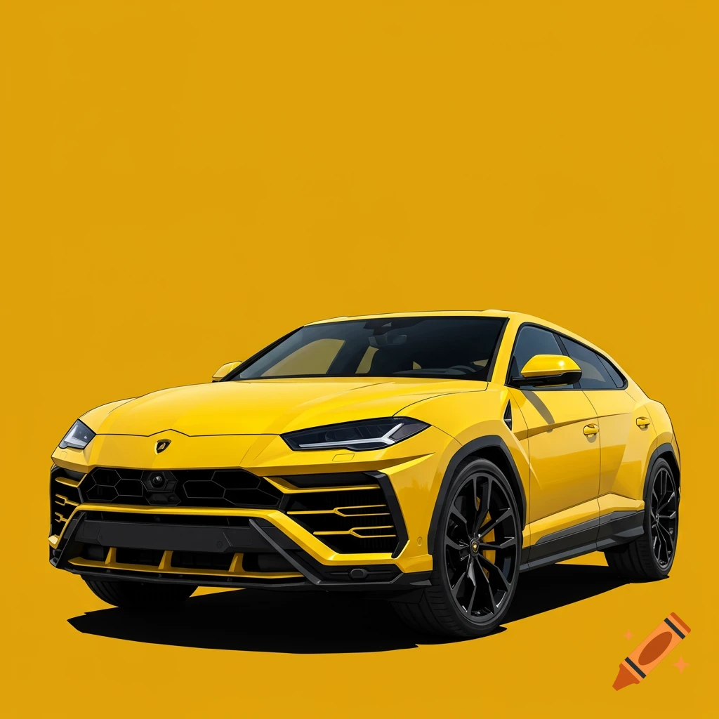 Yellow Lamborghini Urus