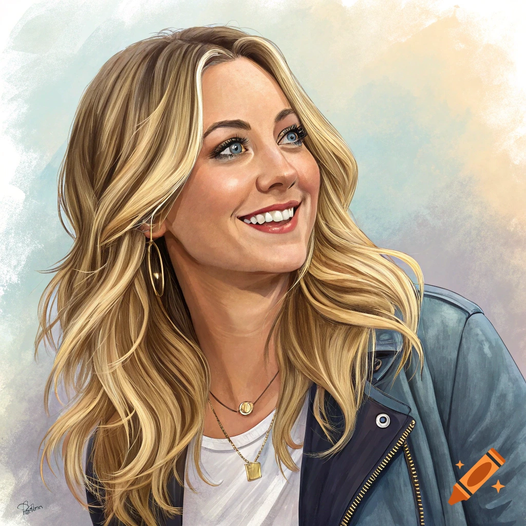 Portrait of a smiling woman with blonde hair wearing a blue jacket.