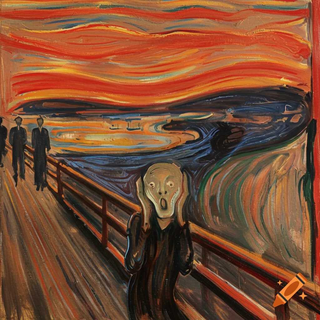 Edvard Munch's expressionist painting The Scream